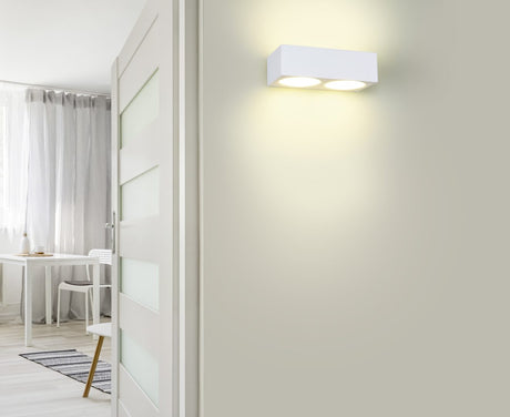 Aplique de pared Trio Mattone LED blanco 4000K 201104401