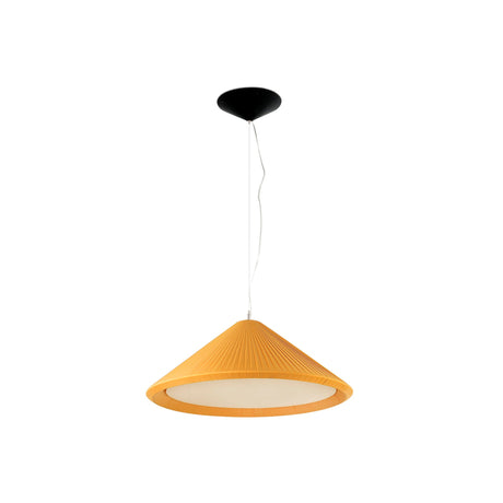 Lámpara de techo colgante Faro Saigon 3 luces E27 Ø70cm amarillo — ref. 20120 (1)