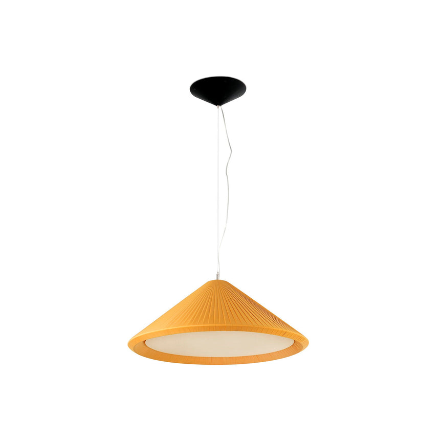Lámpara de techo colgante Faro Saigon 3 luces E27 Ø70cm amarillo — ref. 20120 (1)