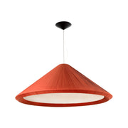 Lámpara de techo colgante Faro Saigon grande E27 terracota Ø130cm 20126