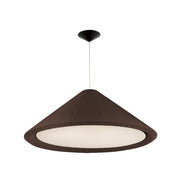 Lámpara de techo colgante Faro Saigon grande E27 marrón Ø130cm 20131