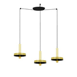 Faro WHIZZ 3 luces Lámpara colgante oro/negra 20161-3L