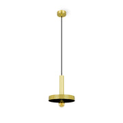 Lámpara de techo colgante Faro Whizz E27 oro satinado Ø25cm 20161