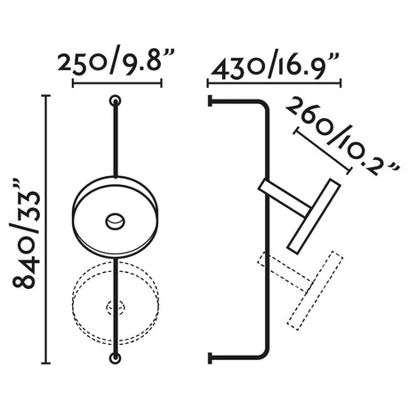 Faro 20165-95 - Dibujo técnico