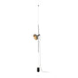 Lámpara de techo colgante Faro Whizz grande E27 negro y oro 20166-95