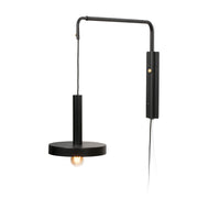 Lámpara de pared aplique Faro Whizz E27 negro Ø25cm 20167