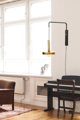 Lámpara de pared aplique Faro Whizz E27 Ø25cm oro satinado — ref. 20168 (2)