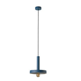 Lámpara de techo colgante Faro Whizz E27 LED azul Ø25cm 20169