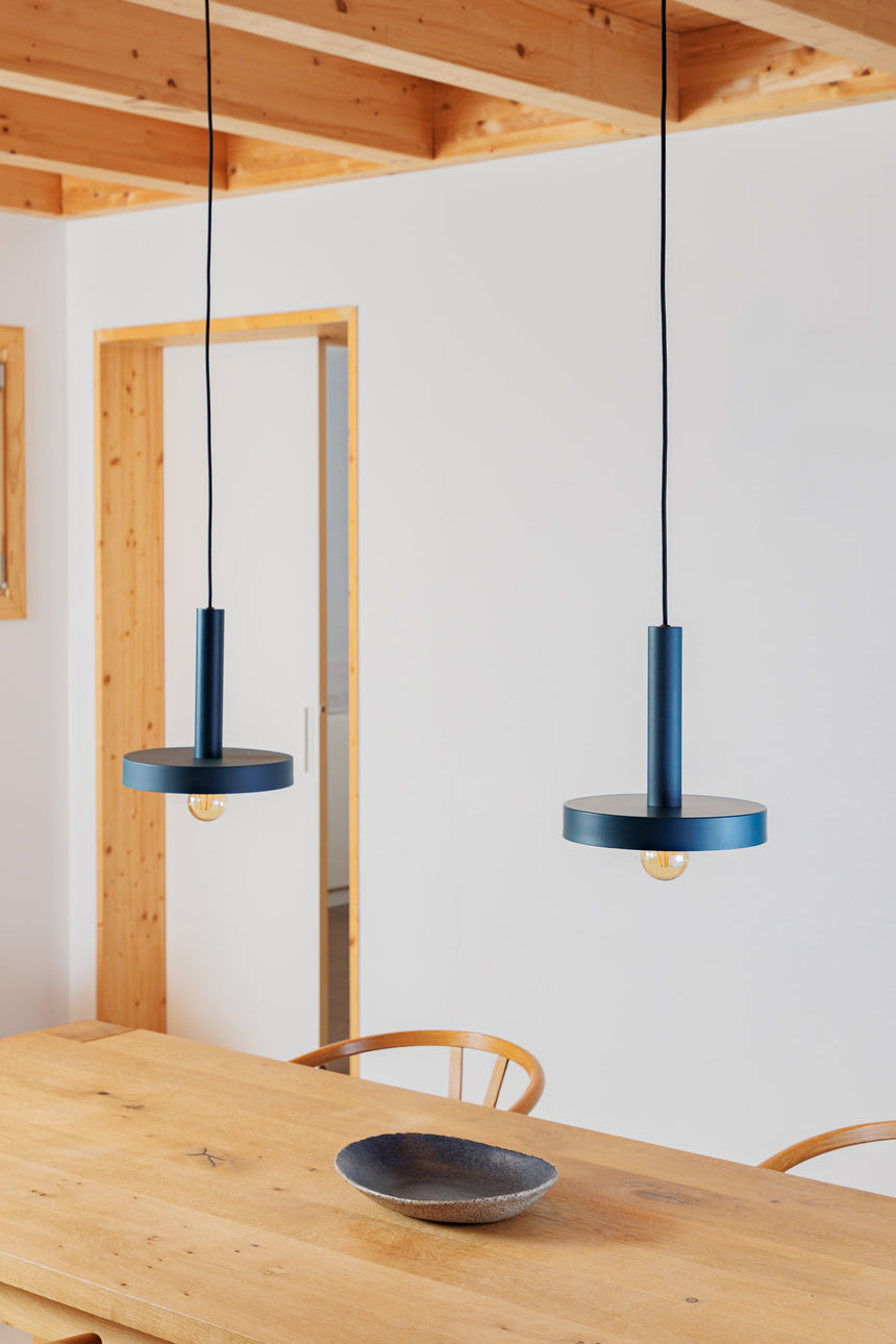 Lámpara de techo colgante Faro Whizz E27 LED azul Ø25cm 20169 - vista alternativa