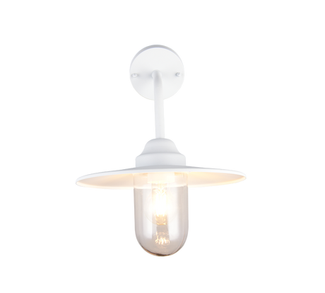 Aplique de exterior Trio Brenta LED blanco mate 2700K IP44 32cm 201760131