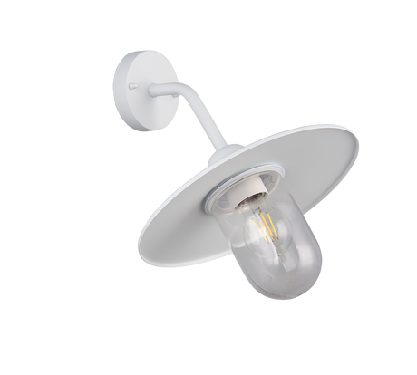 Aplique de exterior Trio Brenta LED blanco mate 2700K IP44 32cm 201760131
