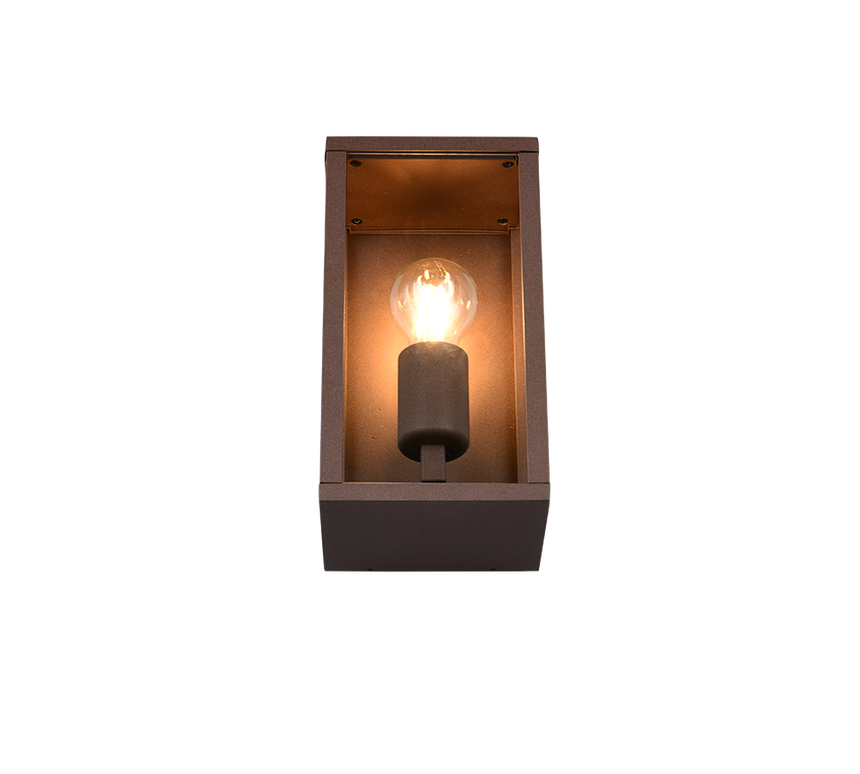 Aplique de exterior Trio Garonne LED rusty 2700K IP44 201860124