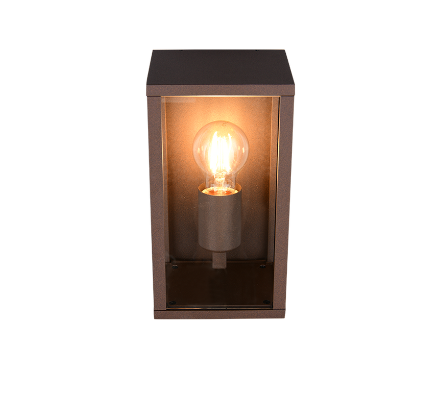Aplique de exterior Trio Garonne LED rusty 2700K IP44 201860124