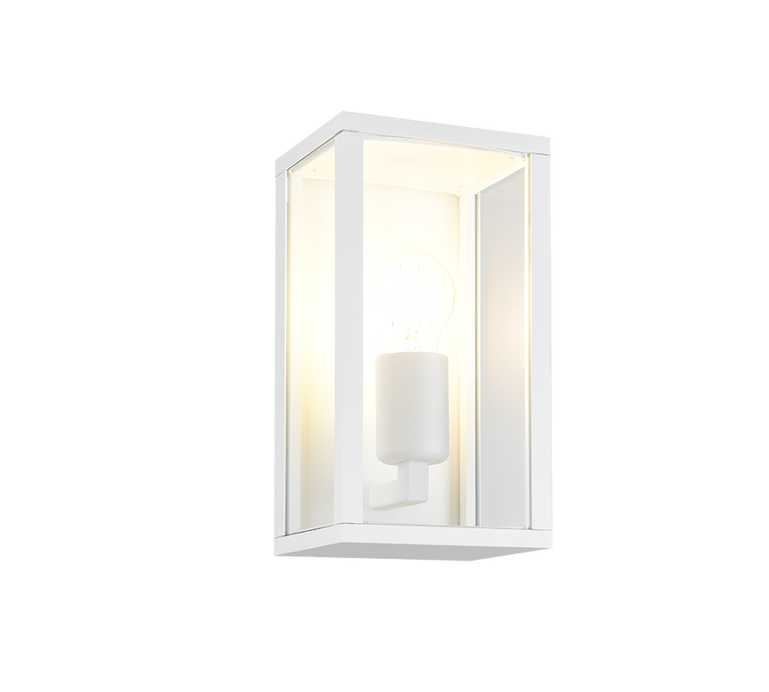 Aplique de exterior Trio Garonne blanco mate IP44 201860131