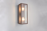 Aplique de exterior Trio Garonne LED rusty 2700K IP44 38cm 201860224