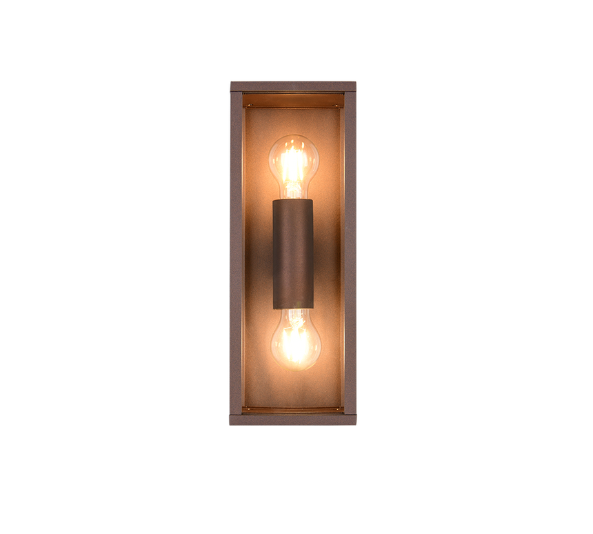 Aplique de exterior Trio Garonne LED rusty 2700K IP44 38cm 201860224