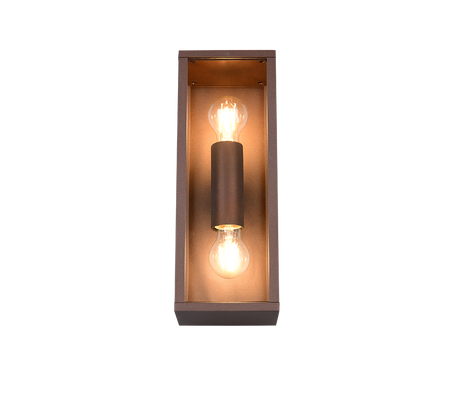 Aplique de exterior Trio Garonne LED rusty 2700K IP44 38cm 201860224