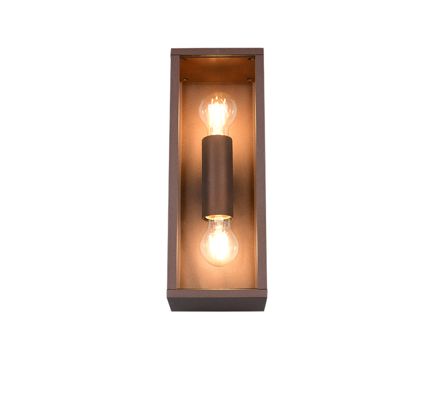 Aplique de exterior Trio Garonne LED rusty 2700K IP44 38cm 201860224