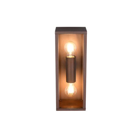 Aplique de exterior Trio Garonne LED rusty 2700K IP44 38cm 201860224