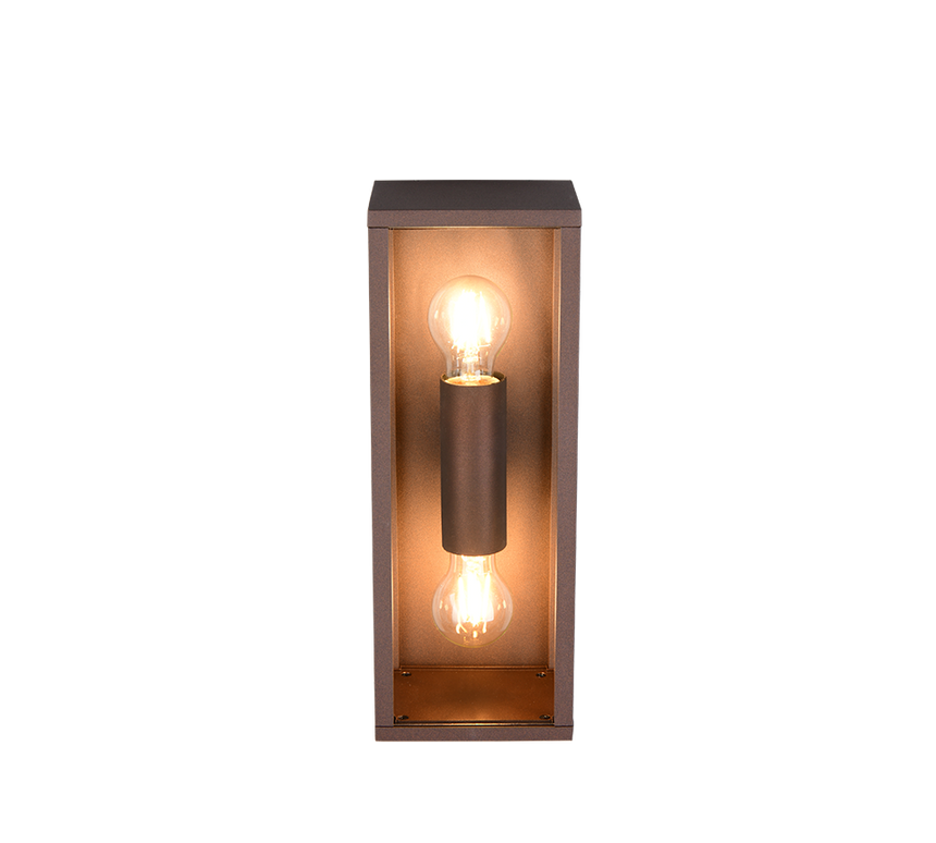 Aplique de exterior Trio Garonne LED rusty 2700K IP44 38cm 201860224