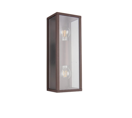 Aplique de exterior Trio Garonne LED rusty 2700K IP44 38cm 201860224