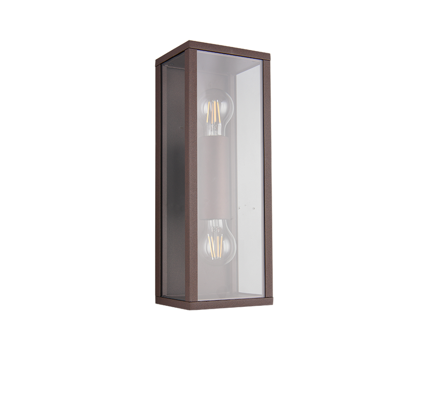 Aplique de exterior Trio Garonne LED rusty 2700K IP44 38cm 201860224