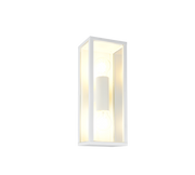 Aplique de exterior Trio Garonne 2 luces blanco mate IP44 38cm 201860231