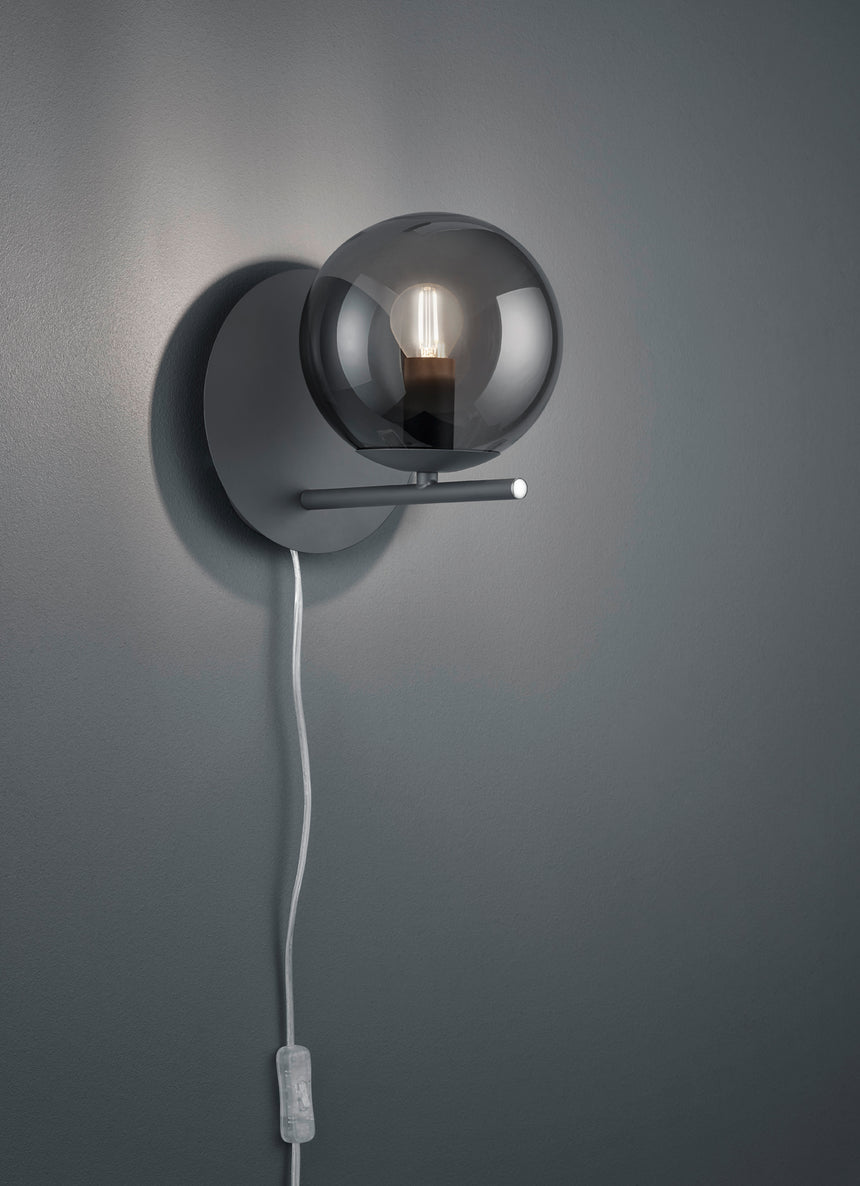 Aplique de pared Trio Pure LED antracita 2700K 202000142