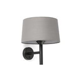 Lámpara de pared aplique Faro Windsor E27 LED negro y gris 20221-129