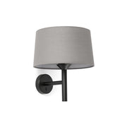 Lámpara de pared aplique Faro Windsor E27 negro y gris 20221-129