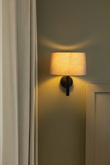 Lámpara de pared aplique Faro Windsor E27 LED negro y gris 20221-129 - vista alternativa