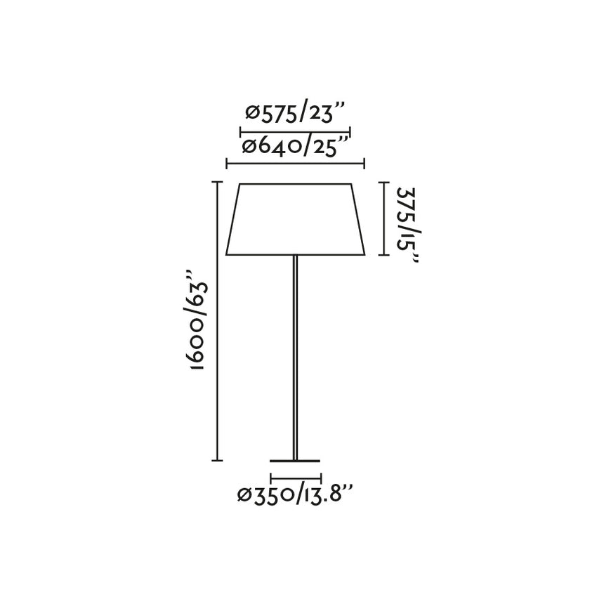 Lámpara de pie salón Faro Windsor E27 LED negro y gris 20227-131
