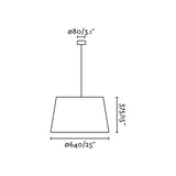 Lámpara de techo colgante Faro Windsor E27 LED negro mate 20229-153