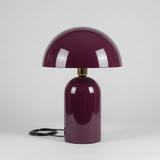 Lámpara de sobremesa burdeos metal Camacho 67730