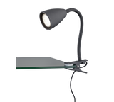 Flexo con pinza Trio Wanda negro mate 202620132