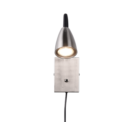 Aplique de pared Trio Wanda LED níquel mate 3000K 202670107