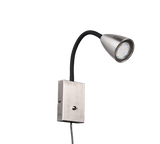 Aplique de pared Trio Wanda LED níquel mate 3000K 202670107