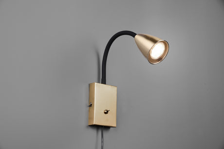 Aplique de pared Trio Wanda LED latón mate 3000K 202670108