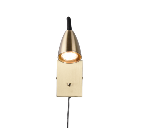 Aplique de pared Trio Wanda LED latón mate 3000K 202670108