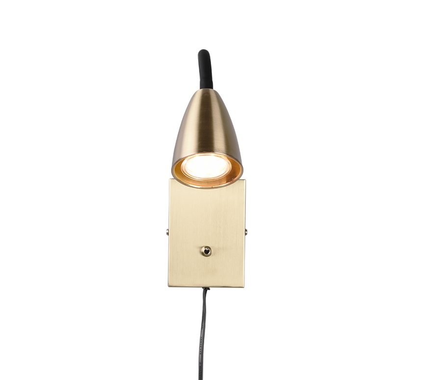 Aplique de pared Trio Wanda LED latón mate 3000K 202670108