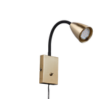 Aplique de pared Trio Wanda LED latón mate 3000K 202670108