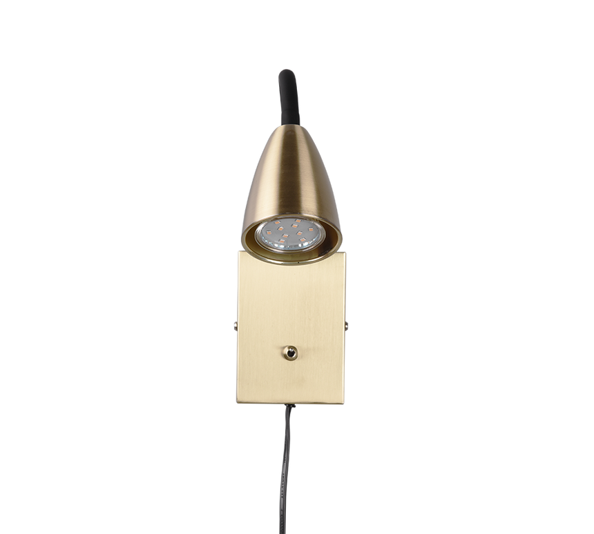 Aplique de pared Trio Wanda LED latón mate 3000K 202670108