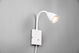 Aplique de pared Trio Wanda LED blanco mate 3000K 202670131