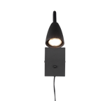 Aplique de pared Trio Wanda LED negro mate 3000K 202670132