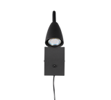 Aplique de pared Trio Wanda LED negro mate 3000K 202670132