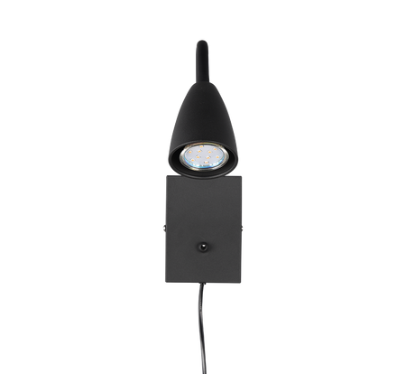 Aplique de pared Trio Wanda LED negro mate 3000K 202670132