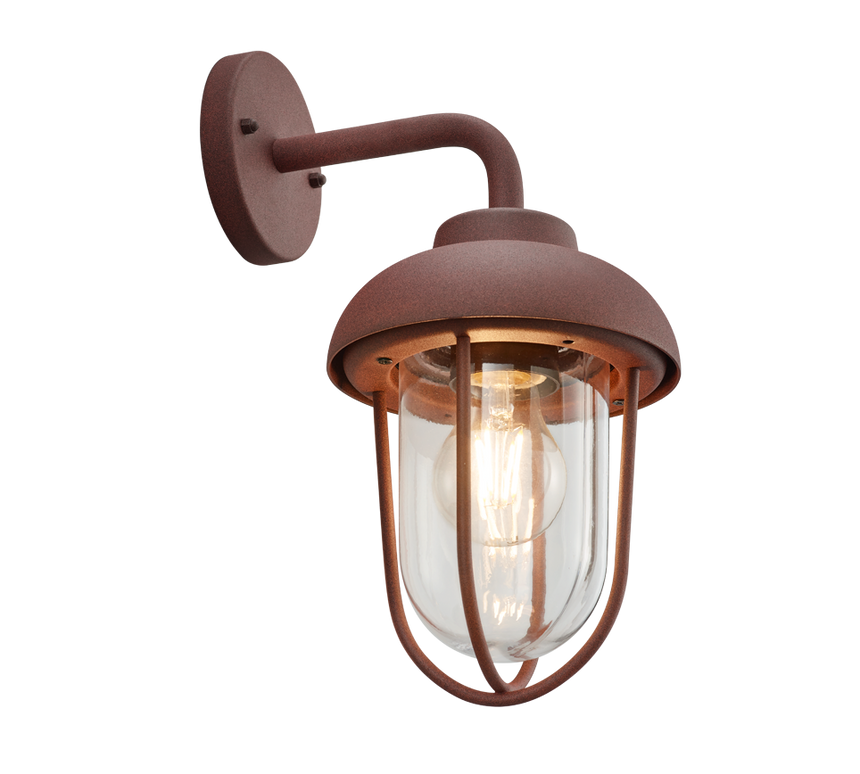 Aplique de exterior Trio Duero óxido IP44 33cm 202760124