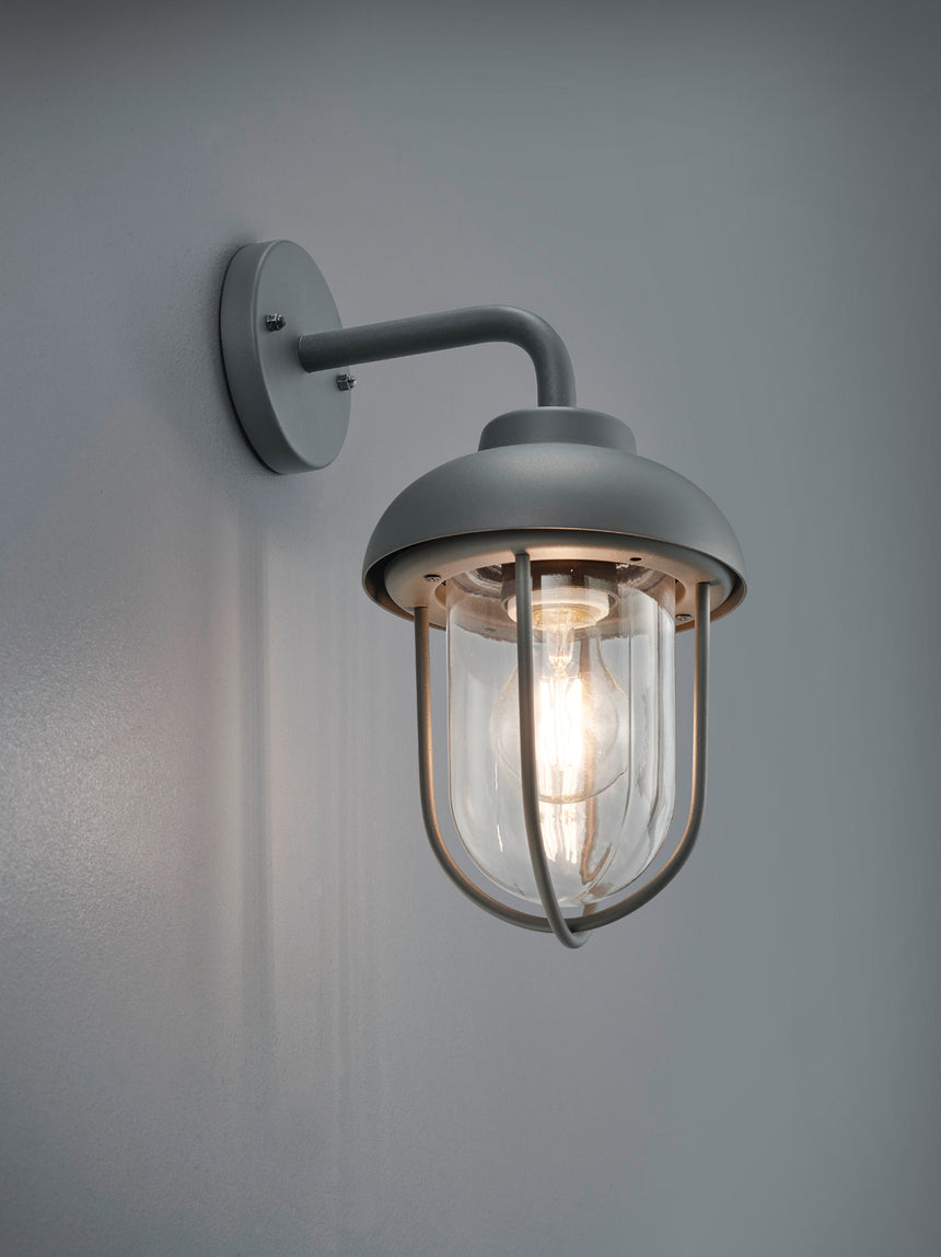 Trio Duero Anthracite Aluminum Exterior Wall Light 202760142