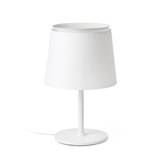 Lámpara de mesa Faro Savoy E27 blanco y blanco 20304-82
