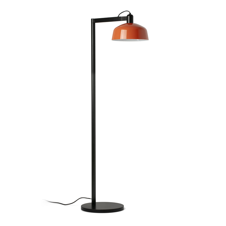 Lámpara de pie salón Faro Tatawin E27 LED naranja rojizo 20336-148